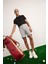 Fit Slim Fit Dar Kesim Sporcu Dokuma Şort D9249AX25SP 10