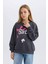 Kız Çocuk Barbie Relax Fit Bisiklet Yaka Sweatshirt D8831A825SP 13