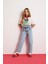 Kız Çocuk Paperbag Dar Paça Jean Pantolon D9696A825SP 9