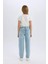 Kız Çocuk Paperbag Dar Paça Jean Pantolon D9696A825SP 16