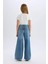 Kız Çocuk Wide Leg Geniş Bol Paça Jean Pantolon D9697A825SM 16