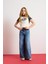 Kız Çocuk Wide Leg Geniş Bol Paça Jean Pantolon D9697A825SM 17