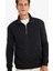 Comfort Regular Fit Rahat Kalıp Fermuarlı Dik Yaka Basic Düz Sweatshirt X7405AZ25SP 6