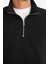 Comfort Regular Fit Rahat Kalıp Fermuarlı Dik Yaka Basic Düz Sweatshirt X7405AZ25SP 9