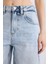 Baggy Fit Yüksek Bel Uzun Jean Yıkamalı Pantolon D9406AX25SM 9