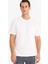 %100 Pamuk New Regular Fit Bisiklet Yaka Kısa Kollu Basic Düz Beyaz Pike Tişört D7931AX25SP 7