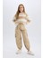 Kız Çocuk Paraşüt Kargo Jogger Paça Pamuklu Pantolon D7608A825SP 9