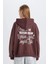 Coool Loose Fit Kapüşonlu Sırt Baskılı Kalın Sweatshirt E1495AX24WN 12
