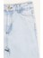 Kız Çocuk Wide Leg Yırtık Detaylı Geniş Paça Jean Pantolon Z4708A625SP 17