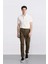 Regular Gabardin Jogger Pantolon Kargo Cepli Beli Paçası Lastikli C9163AX25SP 9