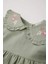 Kız Bebek Büyük Yaka Nakışlı Uzun Kollu Cepli Twill Elbise D9566A525SP 7