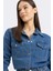 Slim Fit Dar Kesim Jean Gömlek D8757AX25SP 9