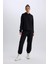 Fit Standart Fit Kapüşonlu Skuba Dalgıç Kumaş Sporcu Basic Düz Sweatshirt A5626AX25SP 11