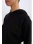 Fit Standart Fit Kapüşonlu Skuba Dalgıç Kumaş Sporcu Basic Düz Sweatshirt A5626AX25SP 14