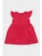 Kız Bebek Basic Düz Kısa Kollu Flamlı Poplin Yazlık Elbise Z7402A225SM 9