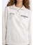 Oversize Geniş Kalıp Yarım Fermuarlı Sırt Baskılı Kalın Sweatshirt E1524AX24WN 11