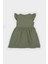 Kız Bebek Basic Düz Kısa Kollu Flamlı Poplin Elbise Z7402A225SM 9