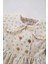 Kız Bebek Çiçekli Uzun Kollu Twill Elbise D9568A525SP 8