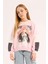 Kız Çocuk Relax Fit Bisiklet Yaka Baskılı Sweatshirt E0460A825SP 13