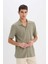 Regular Fit Polo Yaka Yazlık Kısa Kollu Gömlek 10