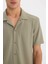 Regular Fit Polo Yaka Yazlık Kısa Kollu Gömlek 11