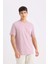 %100 Pamuk New Regular Fit Bisiklet Yaka Basic Düz Kısa Kollu Tişört E1091AXNS 9