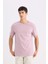 %100 Pamuk New Regular Fit Bisiklet Yaka Basic Düz Kısa Kollu Tişört E1091AXNS 10