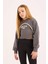 Kız Çocuk Crop Bisiklet Yaka Baskılı Sweatshirt E0456A825SP 8