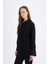 Regular Fit Basic Düz Uzun Kollu Tesettür Gömlek Tunik Z3538AZ25SP 11