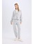 Coool Basic Düz Jogger Eşofman Altı Beli Paçası Lastikli E1478AX24WN 10