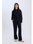 Relax Fit Kapüşonlu Basic Düz Sweatshirt E1995AX24WN 11