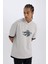 Fit NBA Toronto Raptors Oversize Geniş Kalıp Kapüşonlu Sırt Baskılı Kısa Kollu Tişört B3883AX25SP 10