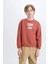 Erkek Çocuk Bisiklet Yaka Baskılı İçi Yumuşak Tüylü Sweatshirt D6209A824CW 12