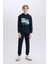 Erkek Çocuk Kapüşonlu Baskılı İçi Yumuşak Tüylü Sweatshirt D6218A824CW 11