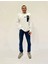 Erkek Bisiklet Yaka Rahat Kalıp 3 Iplik Kalın W.brooklyn Baskılı Sweatshirt SPR24SW31 1