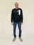 Erkek Bisiklet Yaka Rahat Kalıp 3 Iplik Kalın W.brooklyn Baskılı Sweatshirt SPR24SW31 1