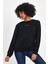 Kadın Bisiklet Yaka Rahat Kalıp 3 Iplik Kalın Orta Brooklyn Nakışlı Sweatshirt SPR24SWK34 4