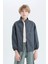 Erkek Çocuk Oversize Geniş Kalıp Yarım Balıkçı Yaka Fermuarlı Paraşüt Bomber Ceket D8537A825SP 16