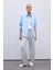 Oversize Geniş Kalıp Çizgili Poplin Uzun Kollu Gömlek E2205AX25SP 10