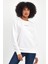 Kadın Bisiklet Yaka Rahat Kalıp 3 Iplik Kalın Orta Brooklyn Nakışlı Sweatshirt SPR24SWK34 1