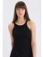 Slim Fit Dar Kesim Halter Yaka Basic Düz Fitilli Kaşkorse Atlet E2176AX25SP 7