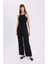 Slim Fit Dar Kesim Halter Yaka Basic Düz Fitilli Kaşkorse Atlet E2176AX25SP 8