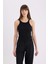 Slim Fit Dar Kesim Halter Yaka Basic Düz Fitilli Kaşkorse Atlet E2176AX25SP 10