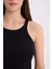 Slim Fit Dar Kesim Halter Yaka Basic Düz Fitilli Kaşkorse Atlet E2176AX25SP 11