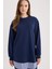Regular Fit Bisiklet Yaka Basic Düz Sweatshirt Tunik A9529AX25SP 10