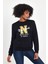 Kadın Bisiklet Yaka Rahat Kalıp Içi Polarlı 3 Iplik Kalın N Baskılı Sweatshirt SPR24SWK25 3