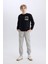 Erkek Çocuk Bisiklet Yaka Sırt Baskılı İçi Yumuşak Tüylü Sweatshirt D6227A824CW 12