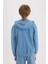 Erkek Çocuk Baskılı Kapüşonlu Fermuarlı Sweatshirt D8536A825SP 14