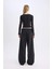 Wide Leg Geniş Bol Paça Cepli Şerit Detaylı Normal Bel Pantolon D4404AX24AU 14