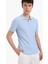 Slim Fit Dar Kesim Polo Yaka Kısa Kollu Fitilli Kaşkorse Yarım Fermuarlı Tişört D3948AX25SM 8